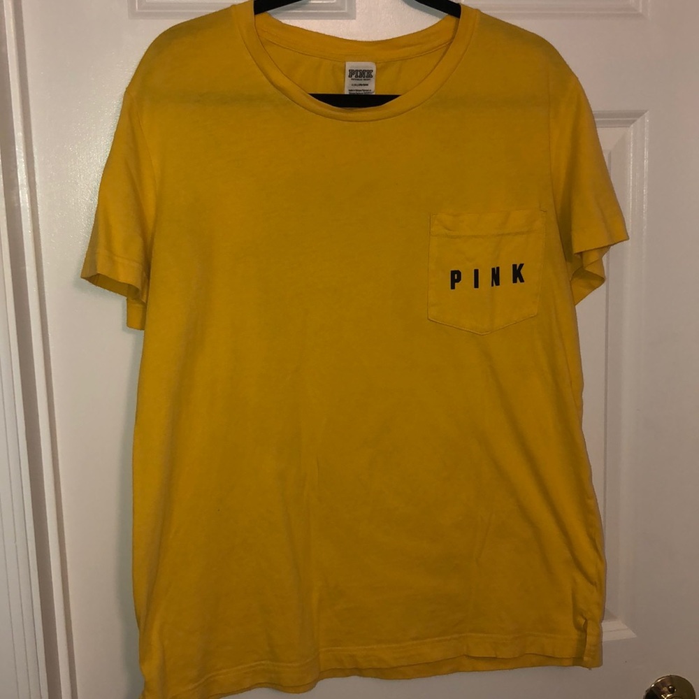 Victoria’s Secret pink yellow T-shirt